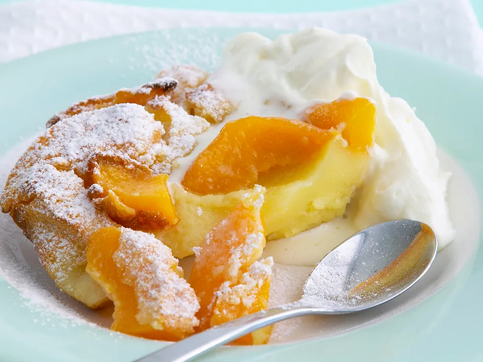 peach clafoutis