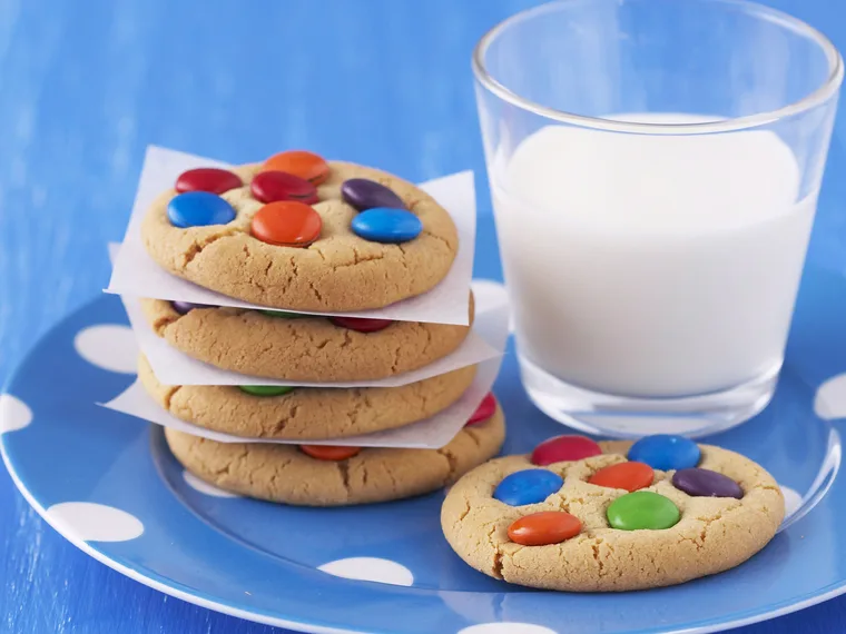 Smartie biscuits