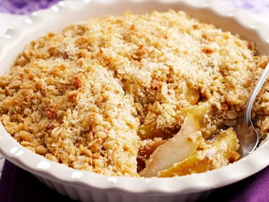 Apple and pear crumble