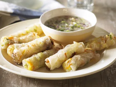 Fried rice paper rolls