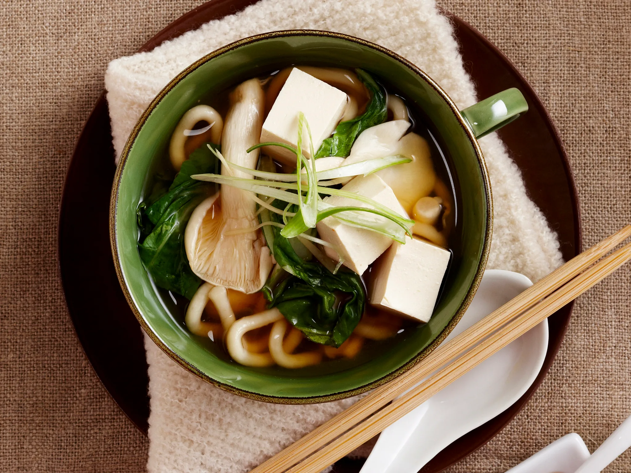 Miso udon soup