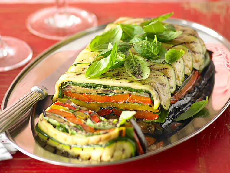 Roast vegetable terrine