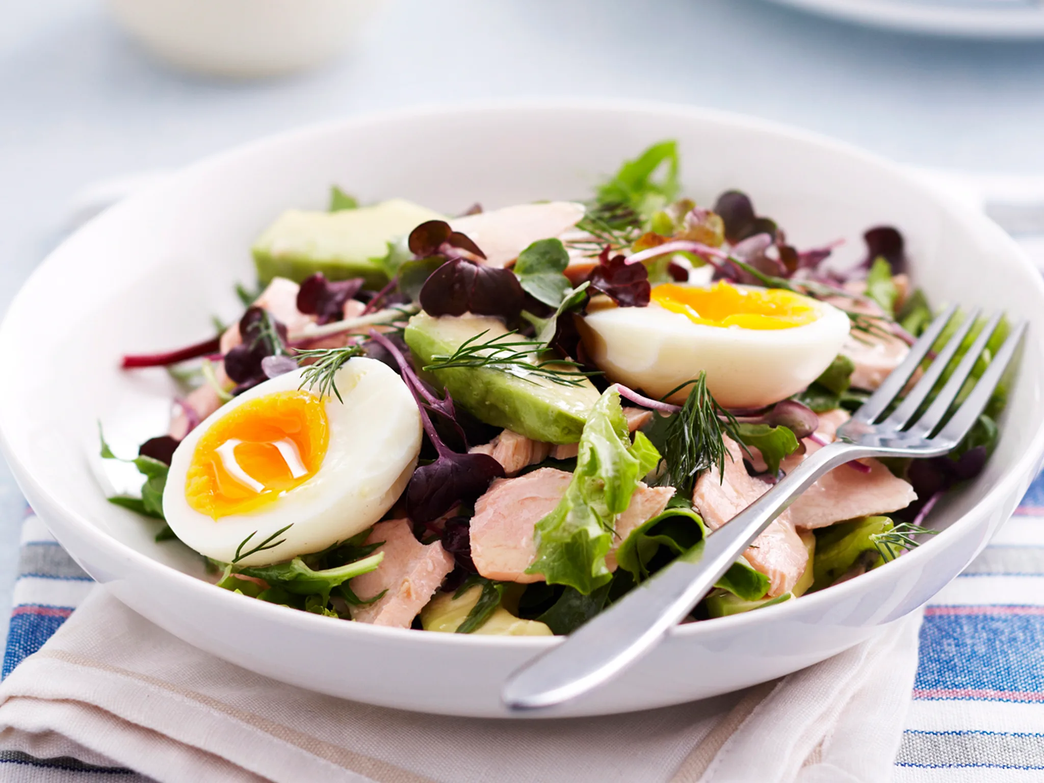 egg and salmon salad