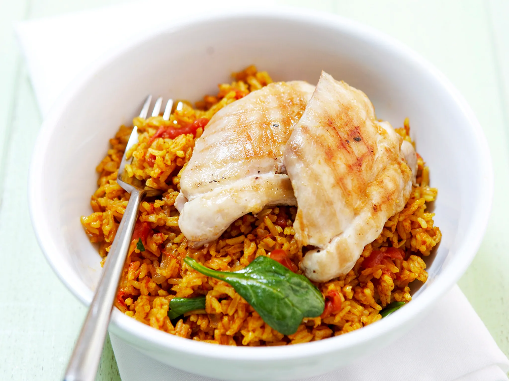 Spiced chicken pilaf