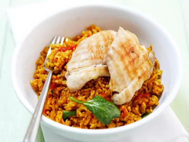 Spiced chicken pilaf