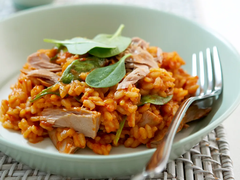 Tuna and tomato risotto