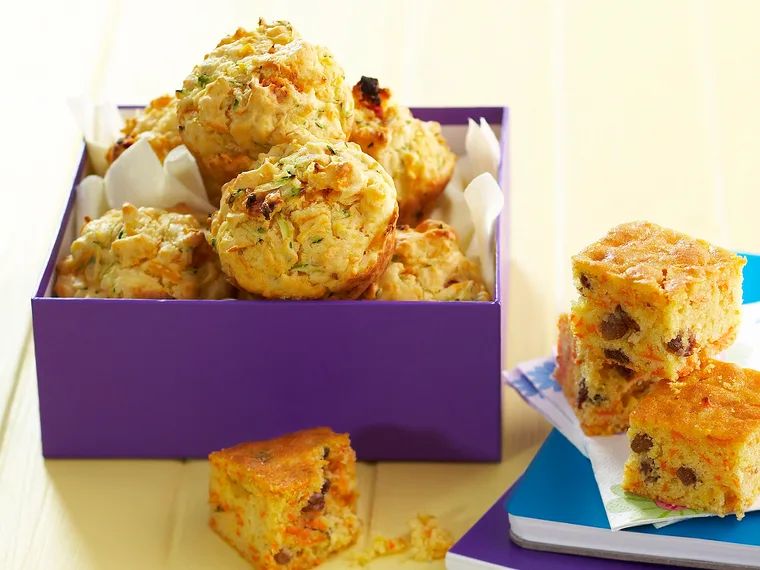 Pumpkin and feta muffins