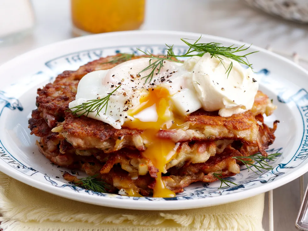 Bacon and potato fritters