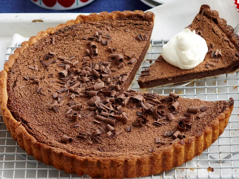 Chocolate custard tart