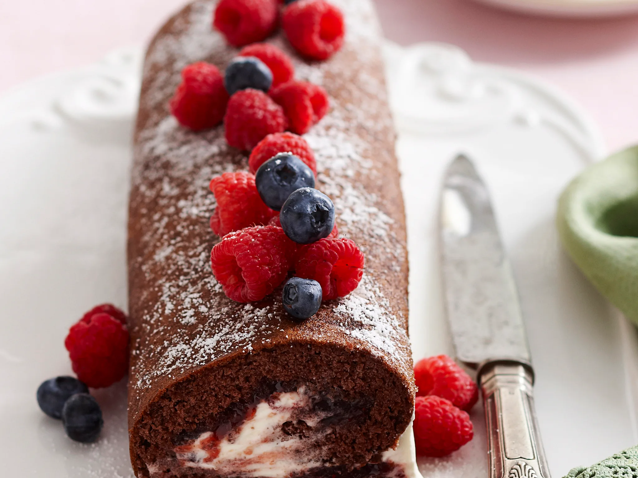 Chocolate swiss roll