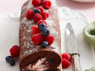 Chocolate swiss roll