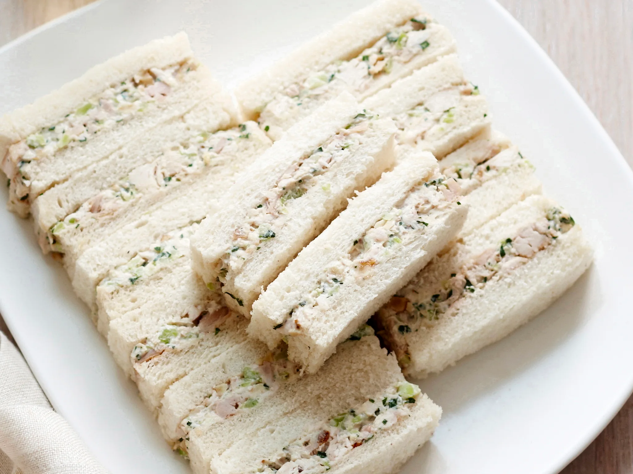 Classic chicken ribbon sandwiches