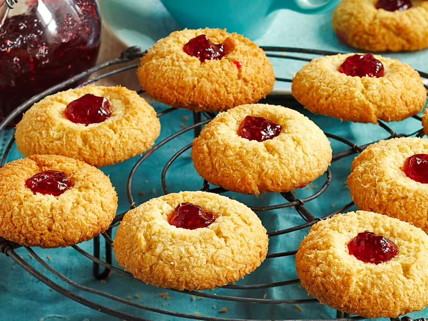 Coconut jam drops | Women's Weekly Food