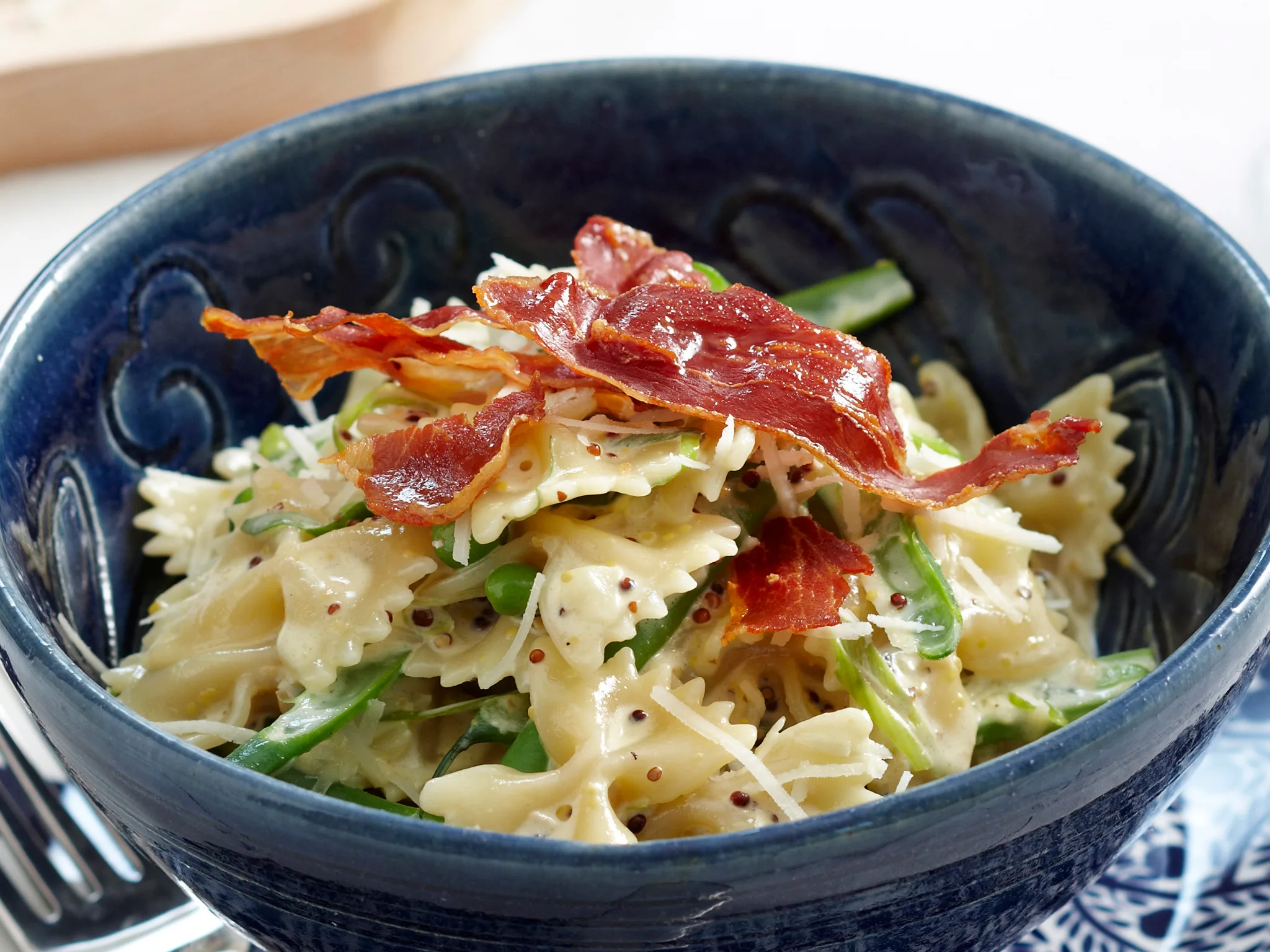Quick creamy mustard pasta