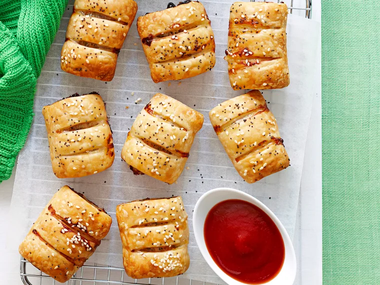 Healthy sausage rolls