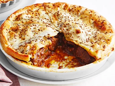 Moroccan lamb pie