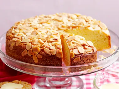 Orange cardamom sour cream cake