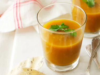 Chilled Spiced Carrot and Lime Soup