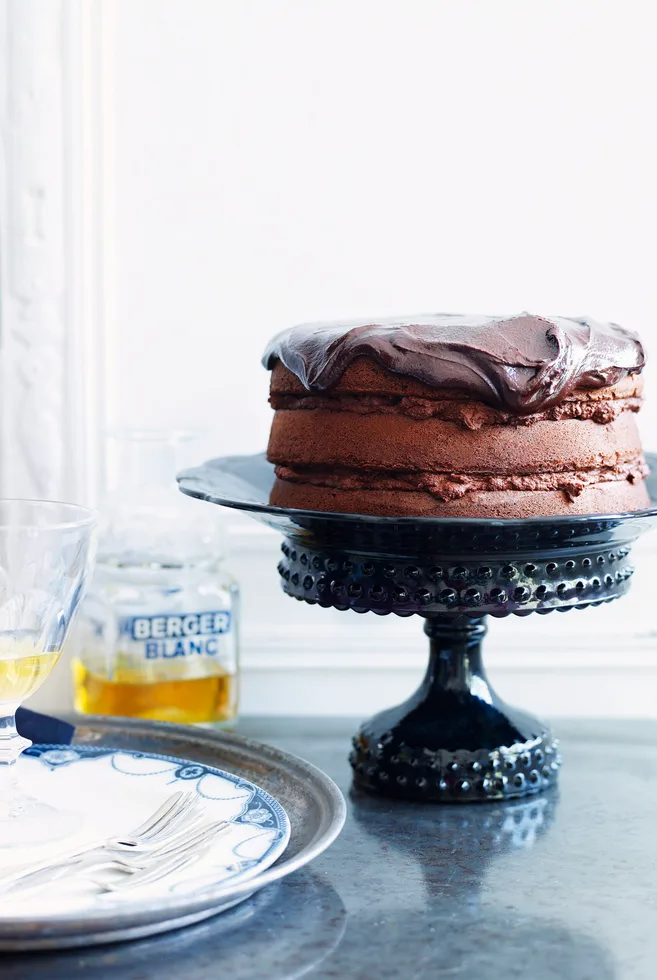 Luscious chocolate layer cake