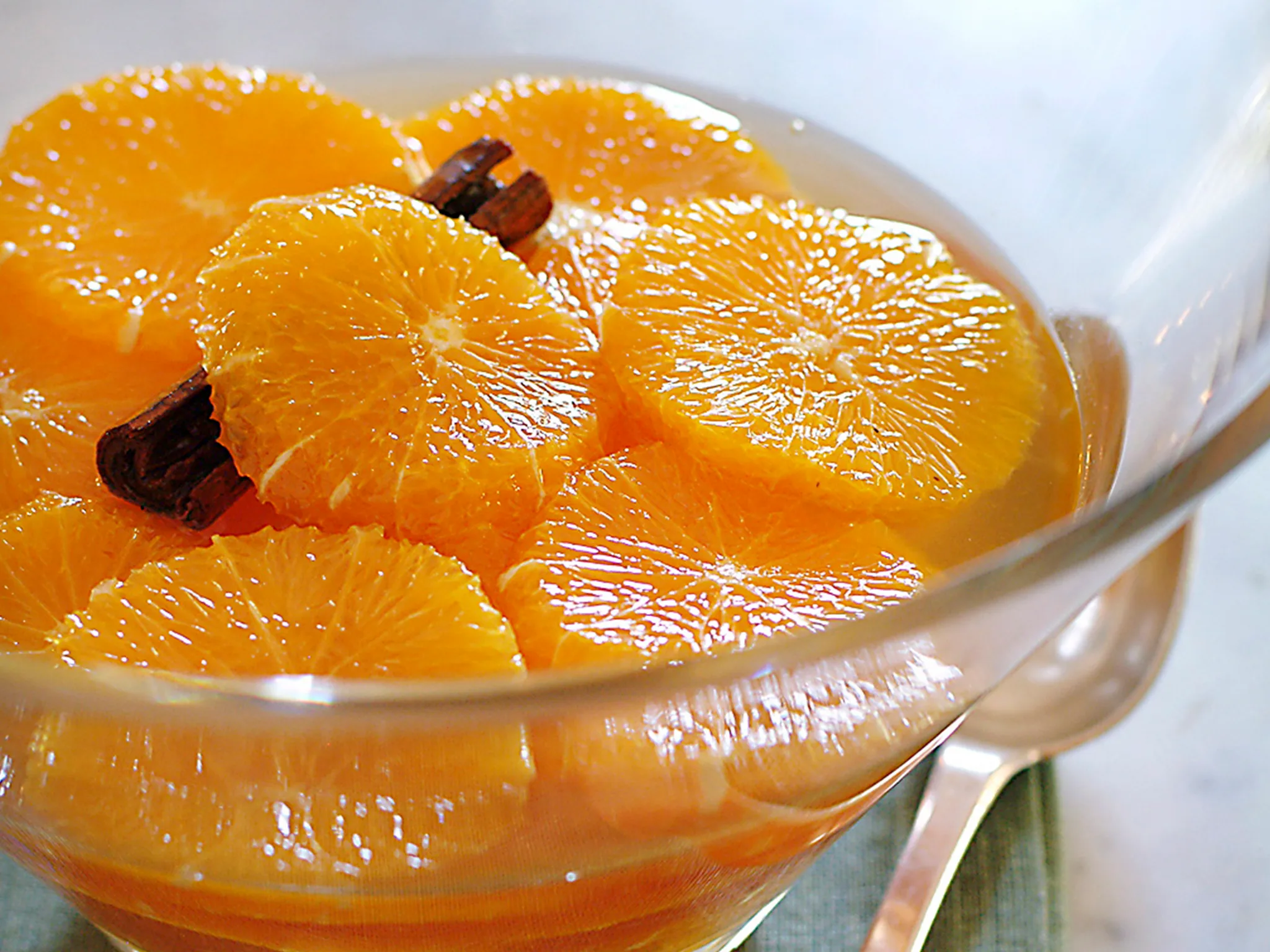 Oranges in syrup