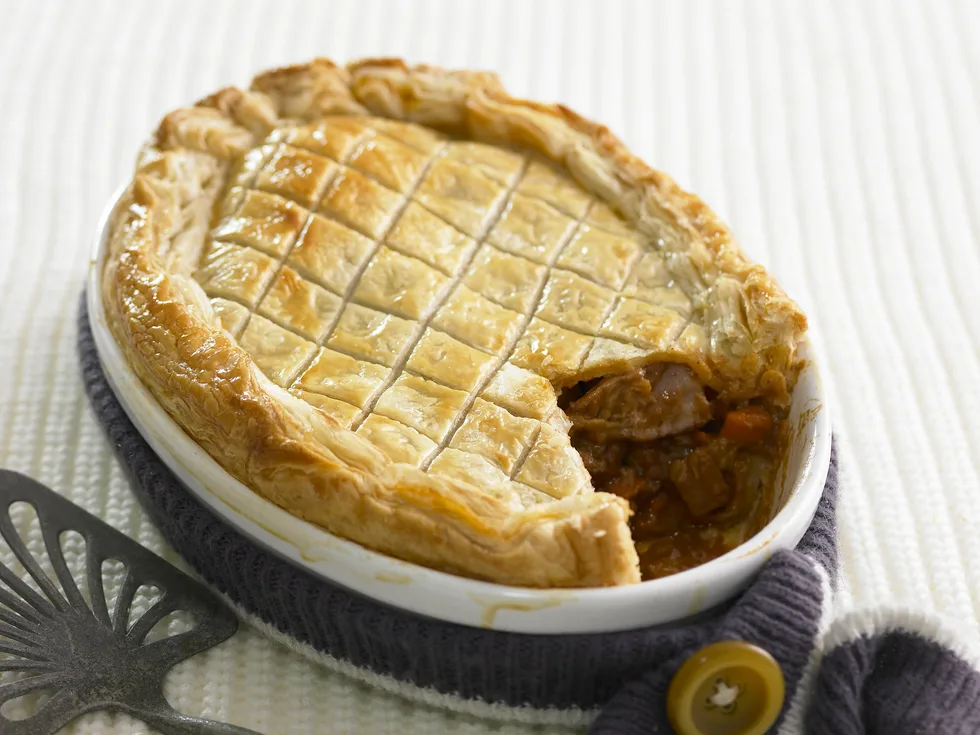 Beef and guinness pie