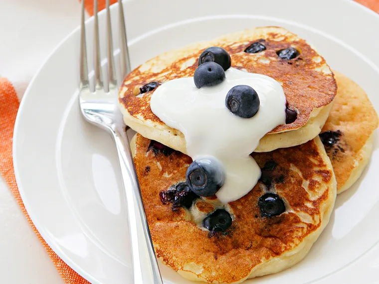 Blueberry pikelets