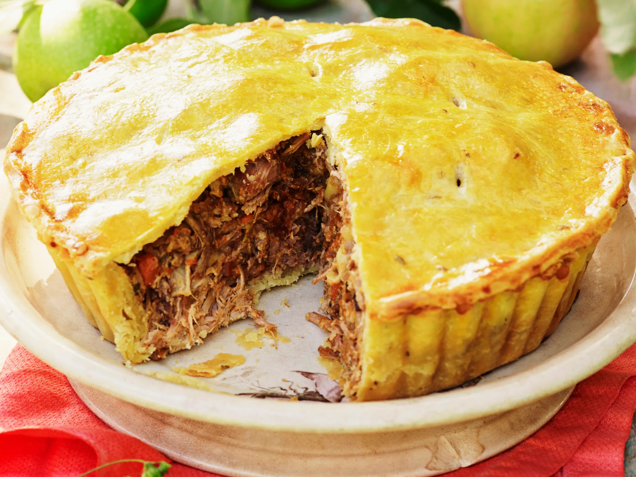 Apple and pork pie