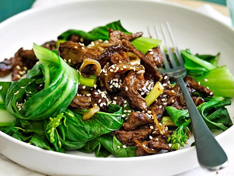 Beef and ginger stir-fry