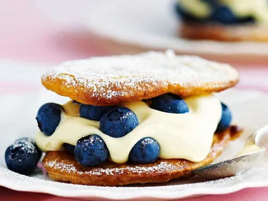 Blueberry custard pastries