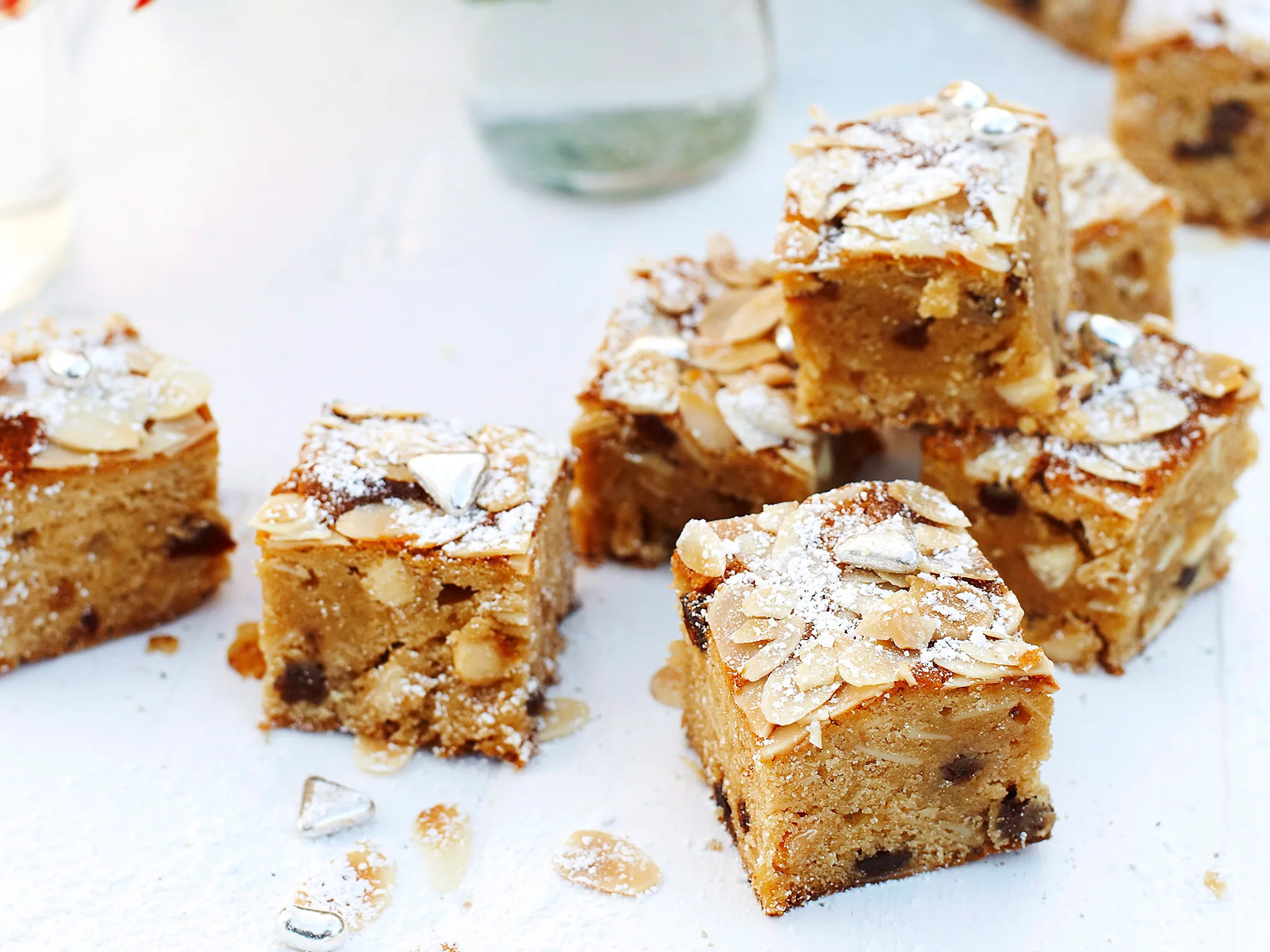 Christmas blondies