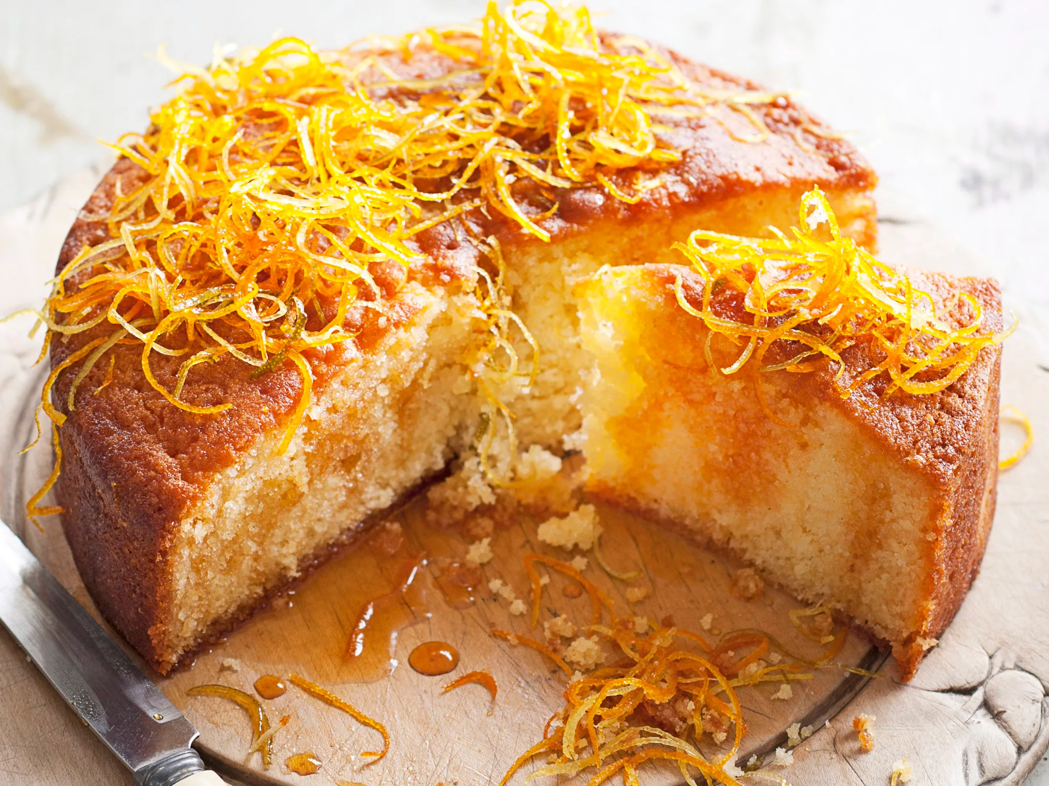 Citrus syrup cake