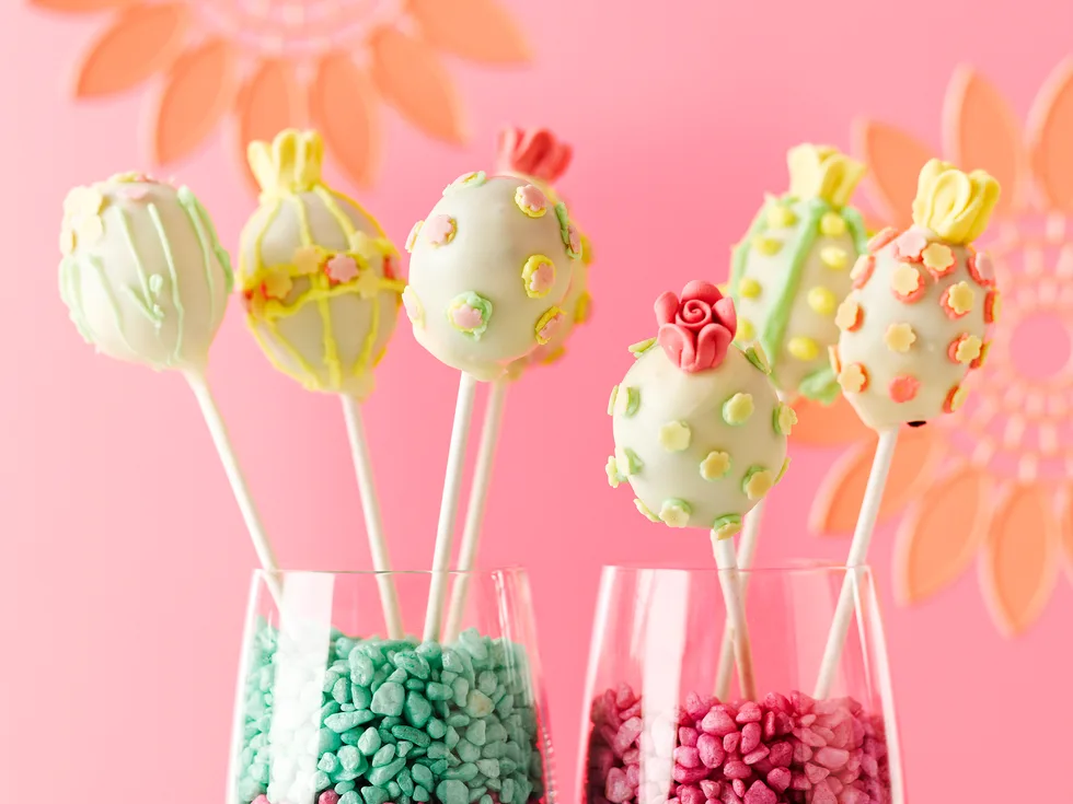 Easter egg cake pops