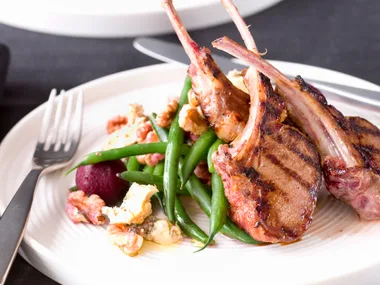 MARINATED LAMB WITH BEETROOT AND WALNUT SALAD