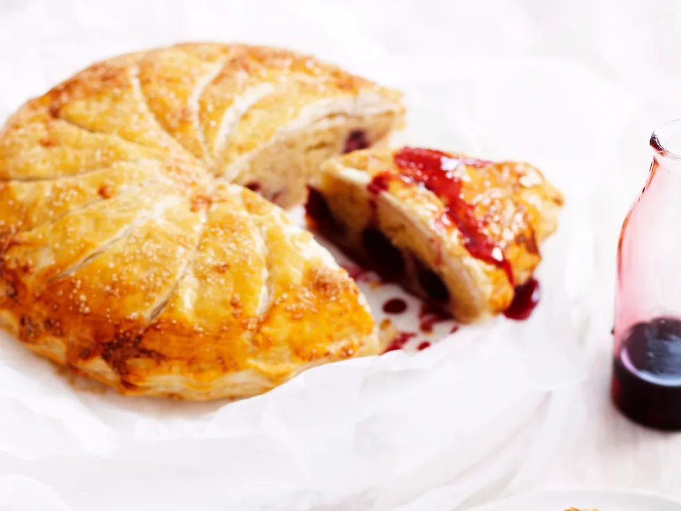 Almond cherry pithivier