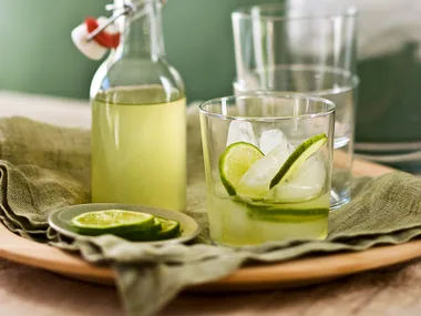Lime and lemongrass cordial
