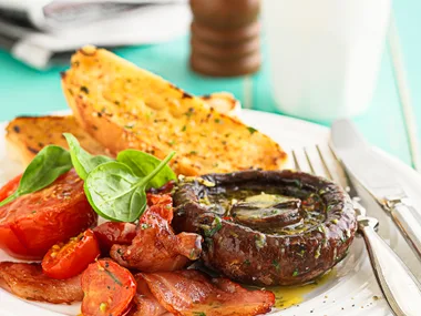 Lemon, chilli and garlic butter breakfast tray bake