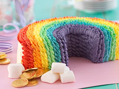 Chocolate rainbow cake