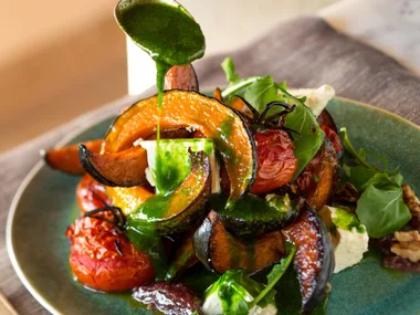 Warm autumnal salad