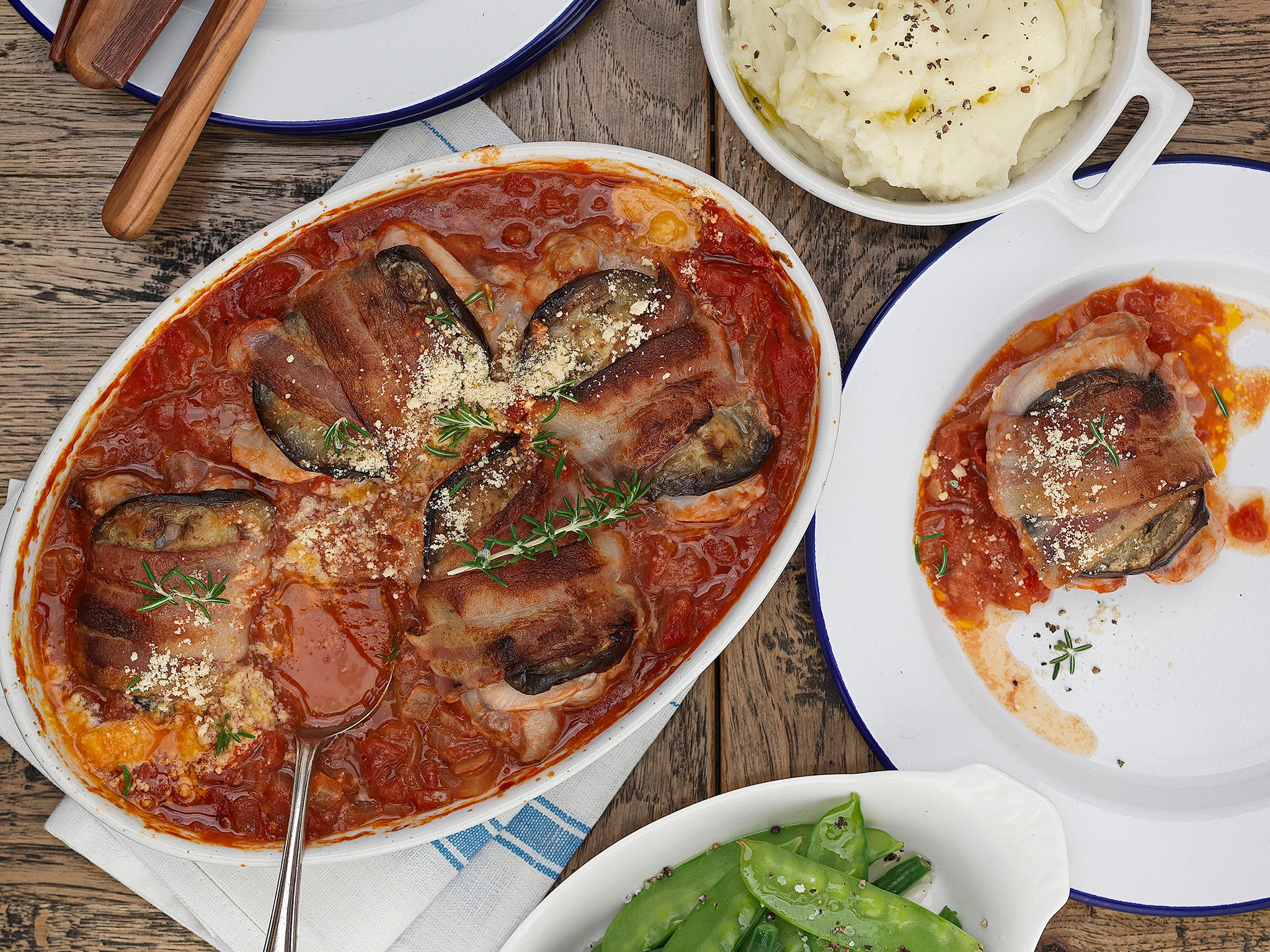 Chicken and eggplant provencal