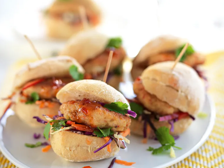 Thai fish cake sliders