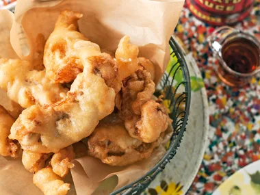 Crispy beer-battered fish
