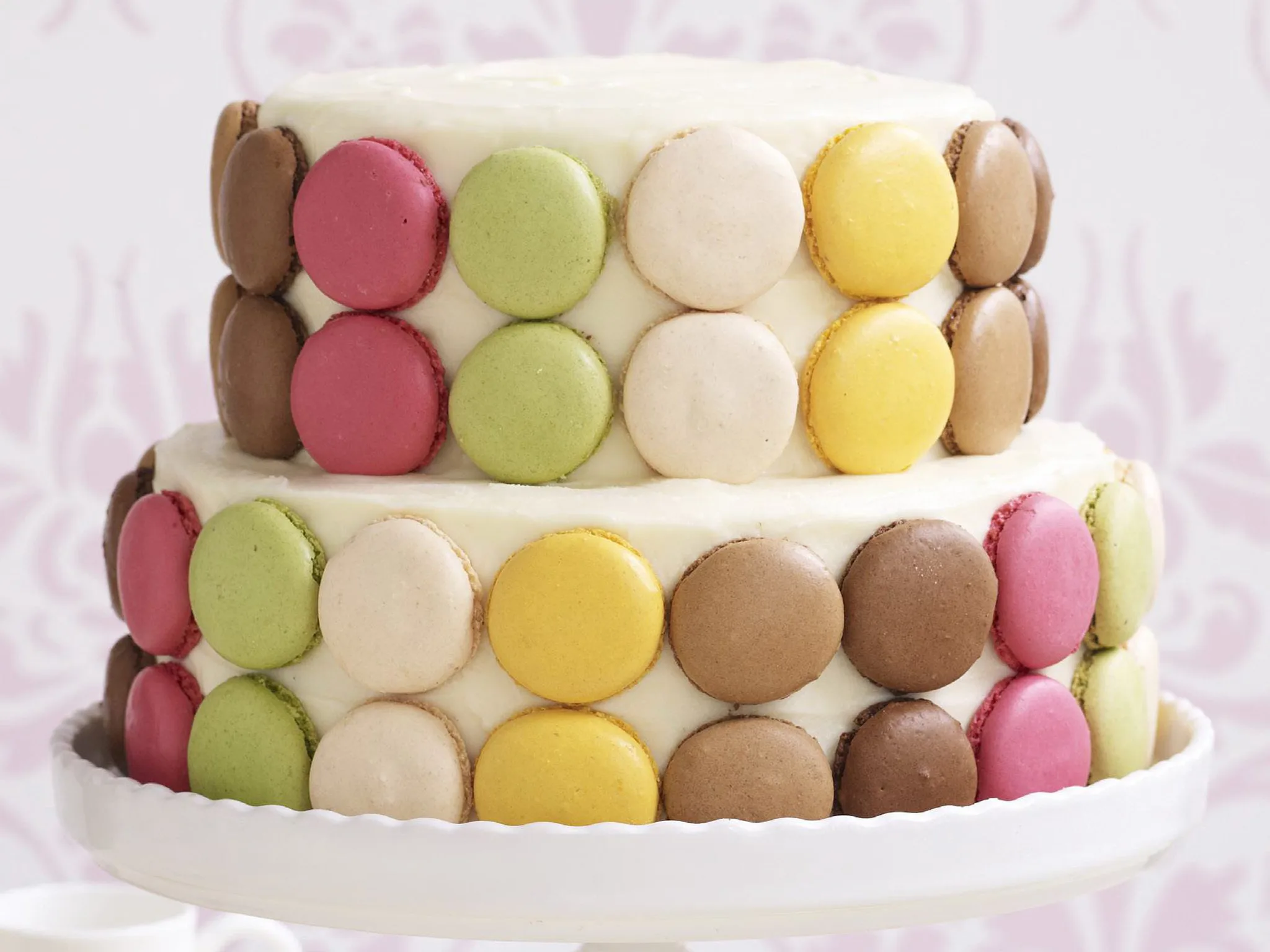 pink velvet Macaroon Cake