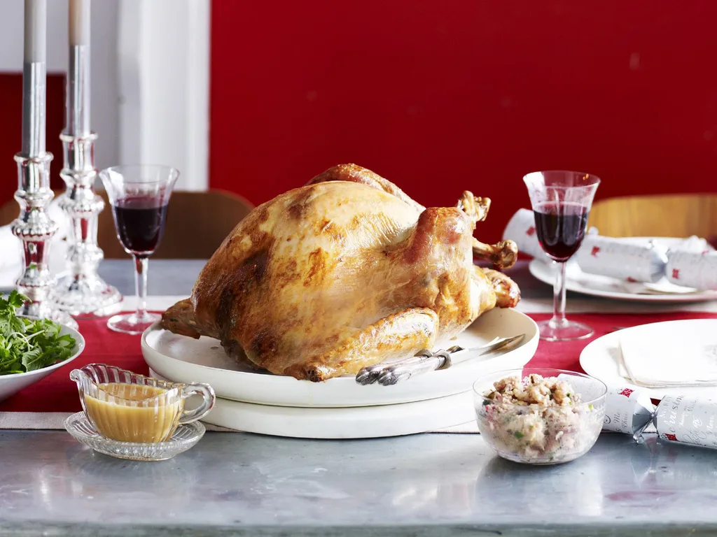 traditional turkey with forcemeat stuffing