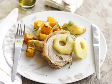 PORK RACK with Sage Apples