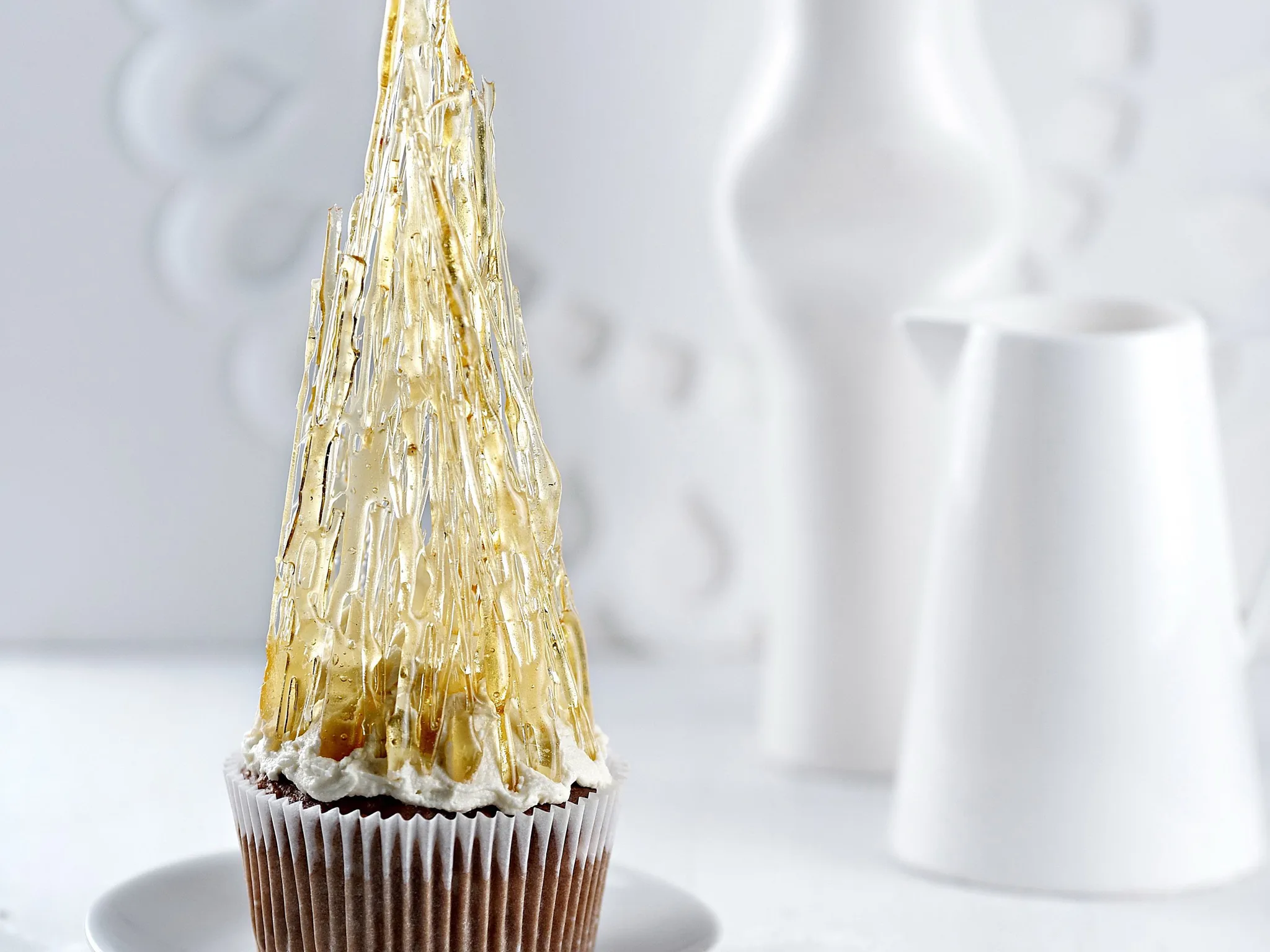 toffee-apple tower cupcakes