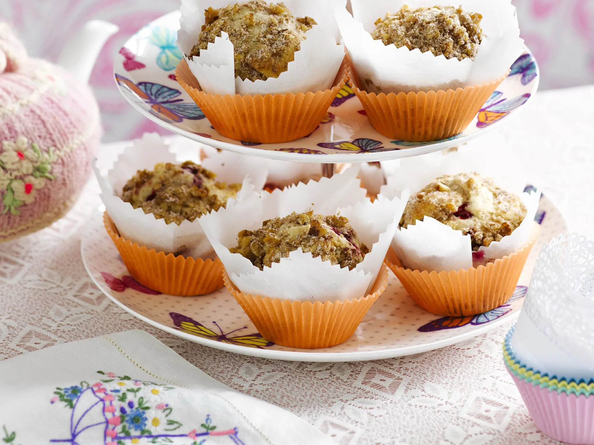 crunchy raspberry muffins