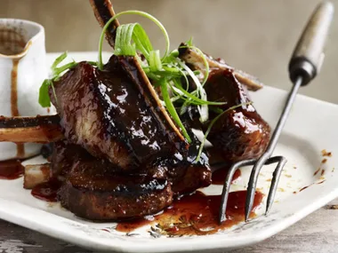 char siu and orange beef ribs