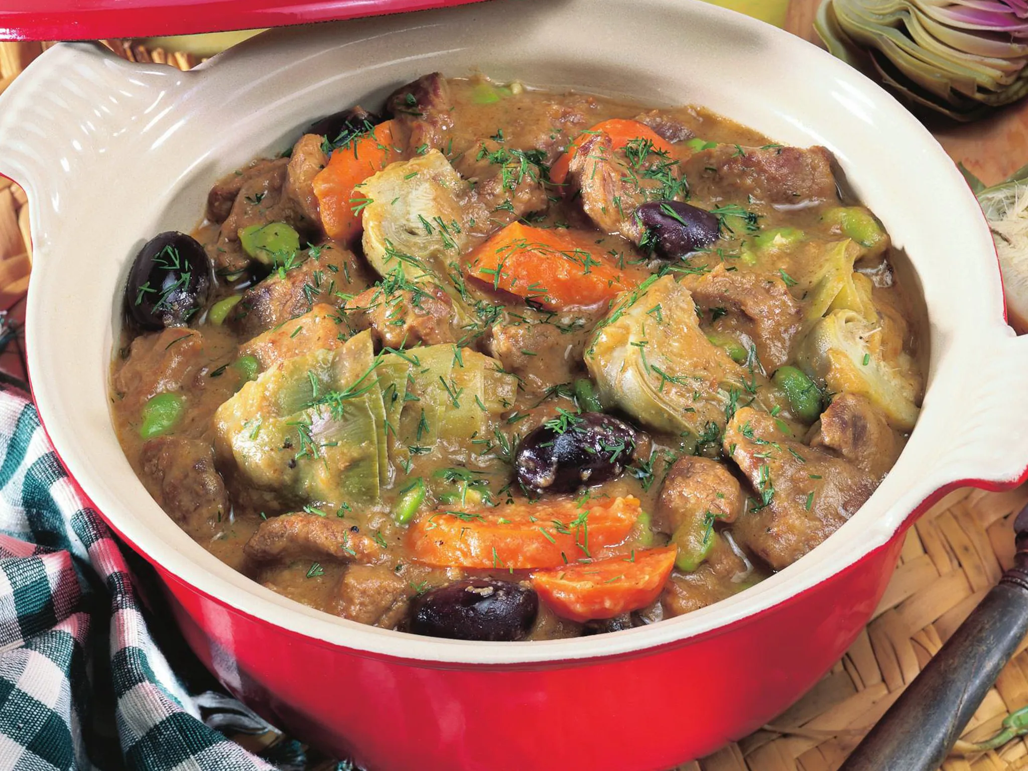 lamb and artichoke stew