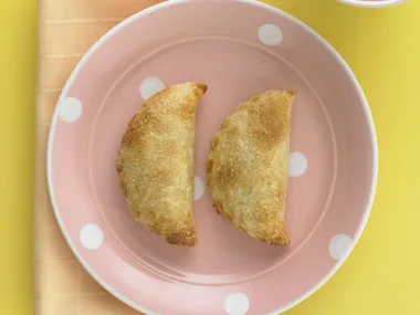 choc-peanut banana turnovers