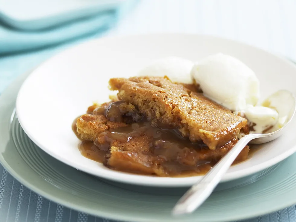 Date and butterscotch self-saucing pudding